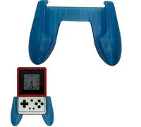 Coque ergonomique pour console de jeu portable Anbernic RG ROTATE avec poignée imprimée en 3D Bleu translucide