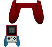 Coque ergonomique pour console de jeu portable Anbernic RG ROTATE avec poignée imprimée en 3D Rouge