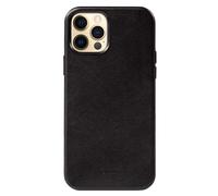 Coque Essential Cover pour iPhone 12 Pro Max en Cuir Écologique Noir