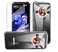 Coque et 1Pcs Verre trempé Protection Compatible with Blackview BL9000 Pro Coke Coque de Protection Compatible with Blackview BL9000 Pro étui Housse Etui Protection et protège écran Antichoc,Clear