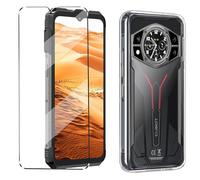 Coque et 1Pcs Verre trempé Protection Compatible with Cubot Kingkong AX Coke Coque de Protection Compatible with Cubot Kingkong AX étui Housse Etui Protection et protège écran Antichoc,Clear