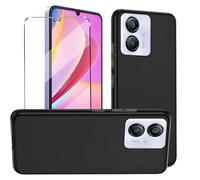 Coque et 1Pcs Verre trempé Protection Compatible with Oscal Modern 8 Coke Coque de Protection Compatible with Oscal Modern 8 étui Housse Etui Protection et protège écran Antichoc,Black