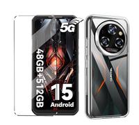 Coque et 1Pcs Verre trempé Protection Compatible with Oukitel WP55 / WP55 Pro Coke for Oukitel WP55 / WP55 Pro étui Housse Protection et protège écran Antichoc Clear
