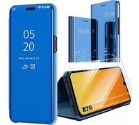 Coque Et 2 Verres Trempés Pour Samsung Galaxy A26 5g, Protection Intégrale Avant Et Arrière Smart View Bleu - E.F.Connection