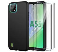 Coque et 2Pcs Verre trempé Anti Casse Protection Compatible with Blackview A55 Coke Coque de Protection Compatible with Blackview A55 étui Housse Protection et protège écran Antichoc
