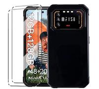 Coque et 2Pcs Verre trempé Anti Casse Protection Compatible with IIIF150 Air 1 Pro Coke Coque de Protection with IIIF150 Air 1 Pro étui Housse Etui Protection et protège écran Antichoc,Black