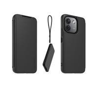 Made For Xiaomi Étui folio pour Xiaomi Redmi Note 17 Pro 5G avec dragonne amovible Noir