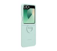Coque et étui téléphone mobile Samsung Coque silicone avec anneau Galaxy Z Flip 6 Vert d eau