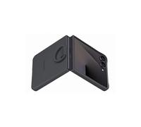 Coque et étui téléphone mobile Samsung en silicone avec anneau selfie Noir pour Galaxy Z Flip 7