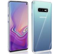 Coque et étui téléphone mobile Avizar Coque Samsung Galaxy S10e Silicone Gel plus Film Ecran Verre Trempé noir