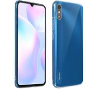 Coque pour Xiaomi Redmi 9A / 9AT Souple et Film Verre Trempé Dureté 9H Transparent Transparent