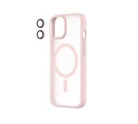 Qdos Coque Hybrid Soft Snap (MAGSAFE) Rose + Camera Lens IPHONE 15