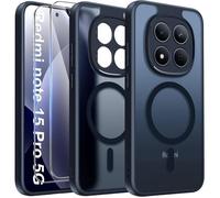 Coque et protection écran - MSM Protech - Xiaomi Redmi Note 15 Pro 5G- Magsafe Noire - 2 Verres Trempé