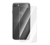 Pack Protection iPhone SE 2022 / 2020 / 8 / 7 Coque Silicone Verre Trempé Transparent