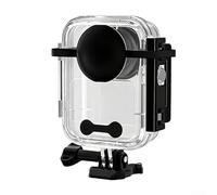 Coque étanche en silicone pour DJI 360 - Boîtier de plongée transparent pour plongée sous-marine 45 m - Accessoire de caméra de plongée avec tuba - Anti-poussière