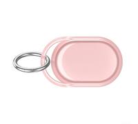 Coque étanche en TPU compatible avec Xiaomi Smart Tag et équipée d'un mousqueton fonctionnel (rose transparent)