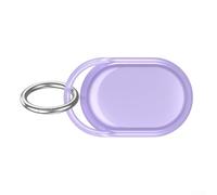 Coque étanche et antichoc en TPU pour Xiaomi Smart Tag avec mousqueton (violet transparent)