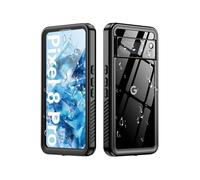 Coque étanche pour Google Pixel 8 Pro avec protection d'écran et d'appareil photo intégrée protection complète à 360° Noir