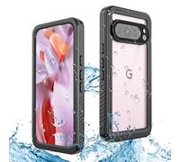 Coque étanche pour Google Pixel 9 Pro, étanche IP68, certifiée contre les chocs, la poussière, la neige, la protection intégrale sous l'eau (noir, Pixel 9 Pro)