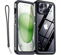 Coque Étanche pour iPhone 15, AuTech Protection Intégrale IP68 Résistante aux Chocs pour Plongée Natation