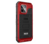 Coque Étanche pour iPhone 16 IP68 Antichoc Bord Renforcé Noir / Rouge