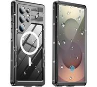 Coque étanche pour Samsung Galaxy S26/S26 Ultra avec protecteur d'écran intégré et objectif d'appareil photo - Coque intégrale résistante aux chocs (noir, S26 Plus)