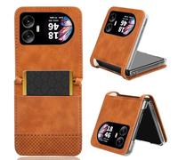 COQUE Étui Blackview Hero 10,Étui Portefeuille à Fente pour Carte à Boucle magnétique Vintage Stripe,Housse de téléphone à Rabat pour Blackview Hero 10-Marrone