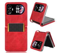 COQUE Étui Blackview Hero 10,Étui Portefeuille à Fente pour Carte à Boucle magnétique Vintage Stripe,Housse de téléphone à Rabat pour Blackview Hero 10-Rosso