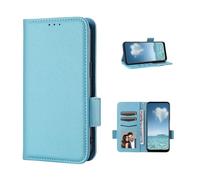 COQUE Étui Cas Téléphone Oppo A5x 4G, Fermeture Magnétique latérale en Litchi (Résistante aux Chocs) avec Boîte à Fente pour Carte-Blu