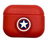 Coque etui de protection en silicone Avengers pour votre Apple AirPods Pro - Rouge (Captain America) G