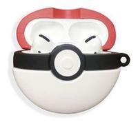 Accessoires audio OEM Coque Etui en silicone antichoc Boule de Pokémon pour Apple AirPods Pro - Blanc&Rouge