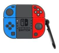 Coque Etui en silicone forme de switch antichoc pour Apple AirPods Pro - Bleu&Rouge