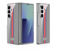 COQUE étui Galaxy Fold7,Housse pour téléphone Portable Ultra Mince en Verre 9H Peinte Brillante, Pliable Anti-Rayures pour Samsung Galaxy Z Fold 7-Gris limité