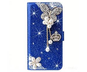 Coque Etui Housse pour Samsung Galaxy A33 5G,Bleu Wallet Housse Portefeuille Papillon Motif Case with [Card Slots] [Fermoir magnétique] Stand Pochette pour Téléphone Case pour Samsung Galaxy A33 5G