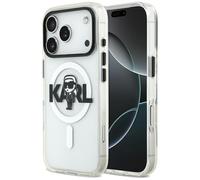 Coque Étui Karl Lagerfeld IML Karl Esquisse Logo MagSafe pour iPhone 17 Pro Transparent
