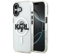 Karl Lagerfeld IML Karl Sketch Logo Étui MagSafe pour iPhone 17 transparent