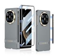 COQUE étui Mate X6 avec Film, de Protection antichute avec Emplacement pour Stylo intégré et Stylet,étui Pliable à charnière pour Huawei Mate X6-Gris
