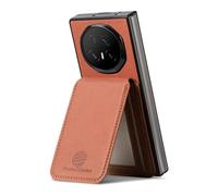 COQUE Étui Porte-Cartes Slim Fit pour Honor Magic V5 avec Support magnétique, Protection RFID, Portefeuille Antichoc et antichute pour Honor Magic V5-Brun