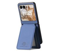 COQUE Étui Porte-Cartes Slim Fit pour Motorola Razr 60 avec Support magnétique, Protection RFID, Portefeuille Antichoc et antichute pour Motorola Razr 60-Bleu