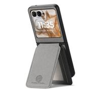 COQUE Étui Porte-Cartes Slim Fit pour Motorola Razr 60 avec Support magnétique, Protection RFID, Portefeuille Antichoc et antichute pour Motorola Razr 60-Grise