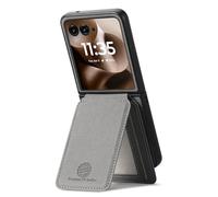 COQUE Étui Porte-Cartes Slim Fit pour Motorola Razr 60 Ultra avec Support magnétique, Protection RFID, Portefeuille Antichoc et antichute pour Motorola Razr 60 Ultra-Grise