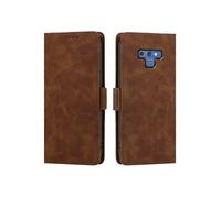 Coque Etui Portefeuille à Rabat Samsung Galaxy Note 20 Cuir PU Porte-cartes Marron
