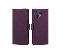 Coque Etui Portefeuille Fairphone 5 Cuir PU Porte-cartes Violet