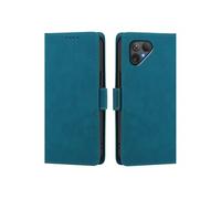 Coque Etui Portefeuille pour Fairphone 5 - Rabat Cuir PU - Porte-cartes - Bleu Clair