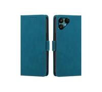 Coque Etui Portefeuille pour Fairphone 6 - Cuir PU - Porte-cartes - Bleu Clair