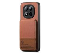 COQUE Étui Portefeuille Twill pour Redmi Note 15 Pro Plus, Protection RFID, Design Antichoc et Support bidirectionnel. L'alliance Parfaite Entre sécurité Ultime et Style Mains Libres-Brun