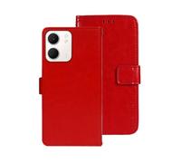 COQUE Étui pour A5X, étui à rabat en cuir robuste, pour téléphone portable Oppo A5X 5G - Rouge