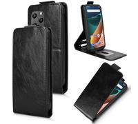 COQUE Étui pour Blackview BV5300 Plus Étui de La Texture Rétro De la Conception De la Fermeture Supérieure pour Le Blackview BV5300 Plus-Le Noir