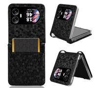 COQUE Étui pour Blackview Hero 10 Étui de Téléphone Polka Dot Pattern Multi-Card Slot Design Étui de Protection-Le Noir