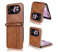 COQUE Étui pour de Téléphone Blackview Hero 10, Lanière + Porte-Carte de Visite Multi-Emplacement, Étui de Téléphone à Clapet Blackview Hero 10-Marrone